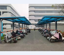 电动车膜结构车棚案例